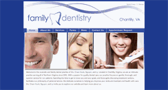 Desktop Screenshot of familydentistryofva.com